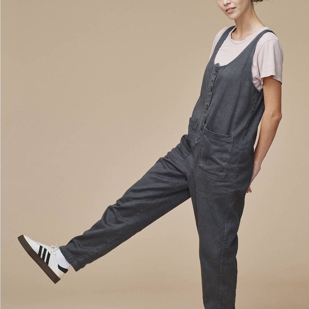 Jungmaven Hemp Button-Front Jumper Navy XS